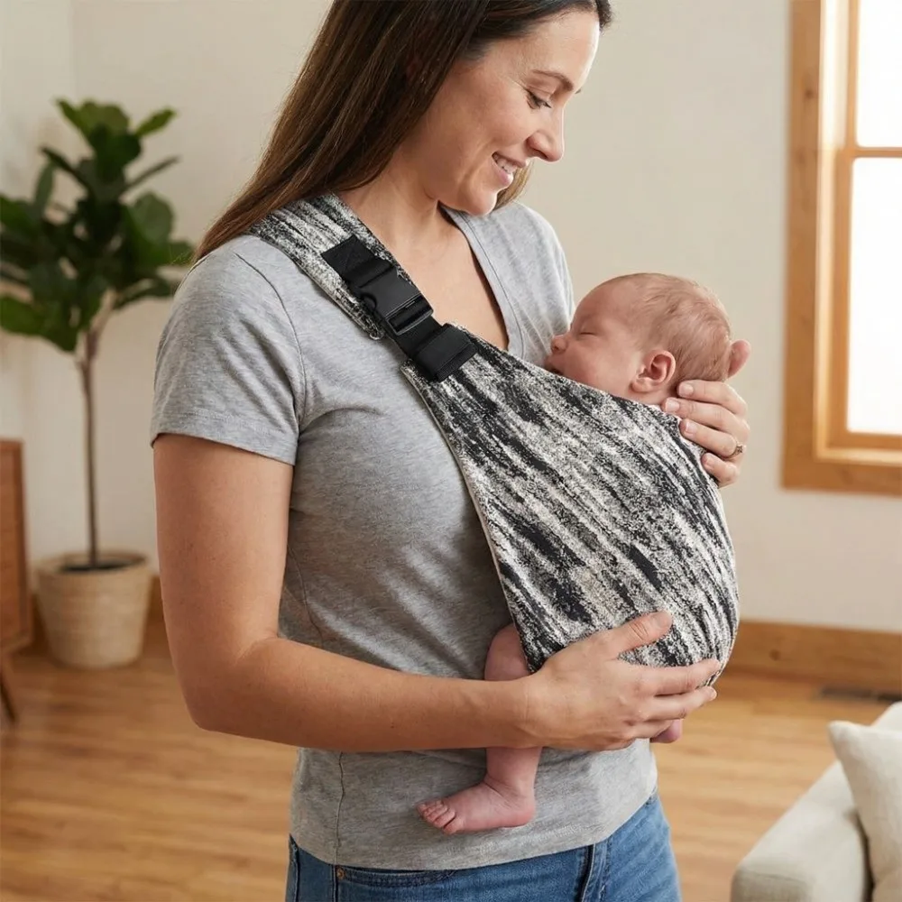 

Composite Sponge Baby Wrap Carrier Adjustable Convenient Infant Backpacks Comfortable Breathable Newborn Sling Wrap Men