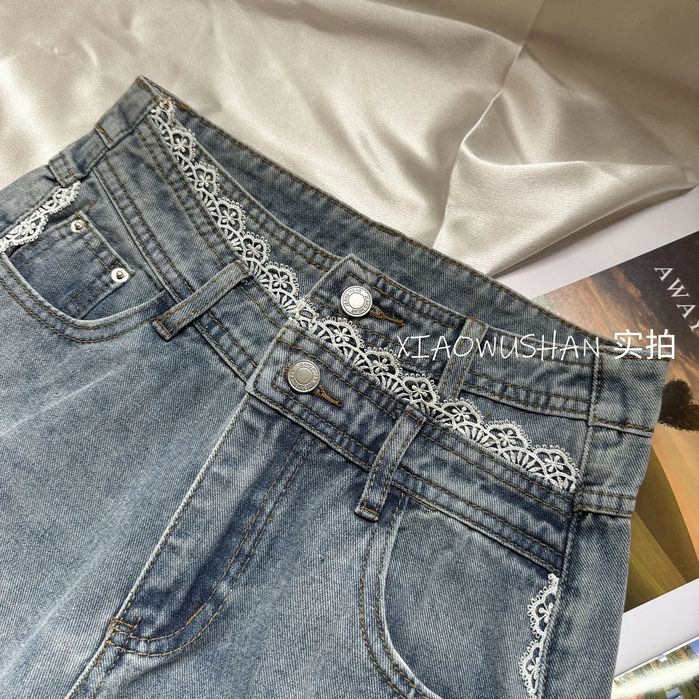 Hochgeschnittene Weite Jeans m – Women'S Fashion Petite Bewertung und Preis