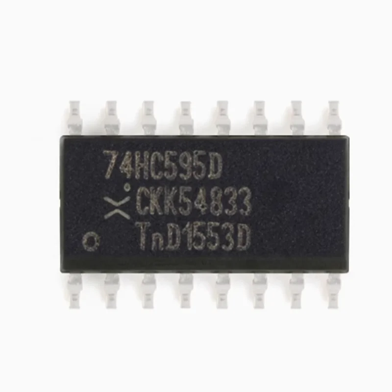 10PCS-50PCS 74HC595D SOIC-16 74HC595D, 118  SOP16  8-Bit Serial or Parallel Output Shift Register Logic ICs