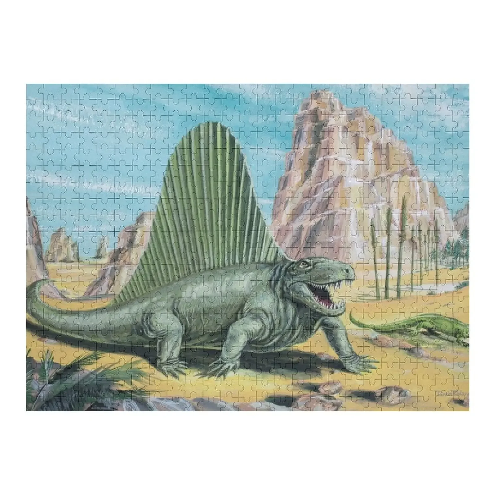 

Пазл Dimetrodon, кусочки головоломки для взрослых, персонализированные произведения искусства Woodens для взрослых, головоломка
