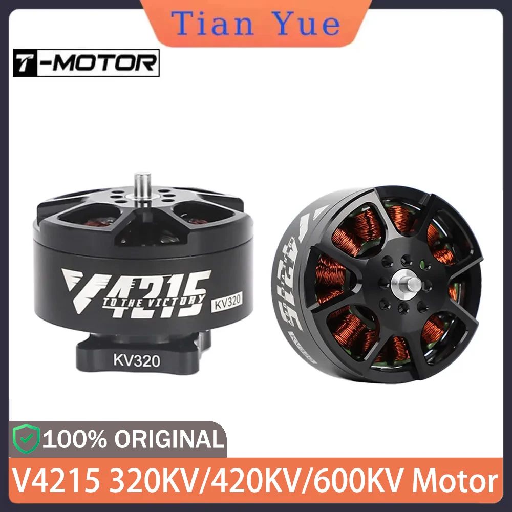

T-Motor V4215 FPV Brushless Motor 320-600KV Max 12kg Takeoff Weight for 13-15inch X4/X8 Drones