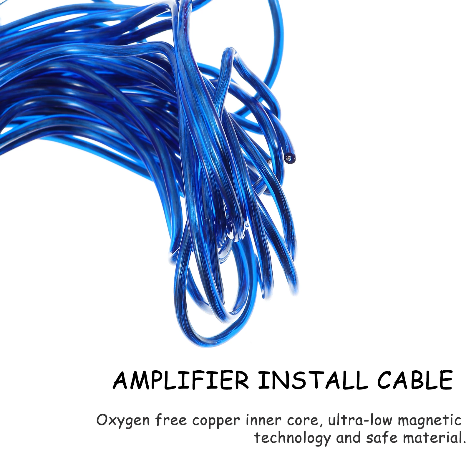 

1 Set 8 Gauge Car Subwoofer Wiring Amplifier Installation Amp Kit Noise Shielding Oxygen Free Copper Core Durable Pvc Flexible