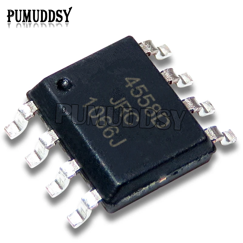 10PCS NJM4558D NJM4580E SOP-8 NJM4580M NJM4558 NJM4580 4558D 4580E 4580M SOP  JRC44558 SMD JRC4558D IC Chipset