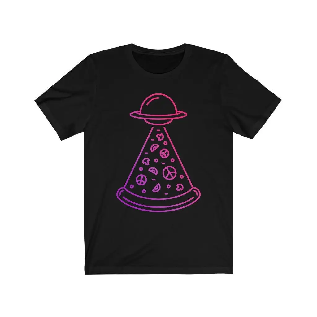 Ufo Pizza Slice Beam Me Up T Shirt