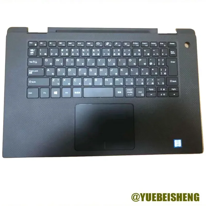 YUEBEISHENG            New/Org For XPS15 9570 9575 Palmrest JP Japanese Keyboard Upper Cover Touchpad Baclight