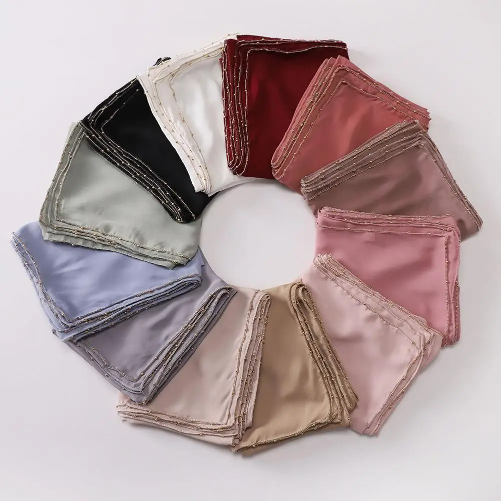 Solid Color Big Size Cotton Rayon Hijab Scarf Women Muslim Headscarf Wraps Shawls Femme Musulman Headband Islamic Turban