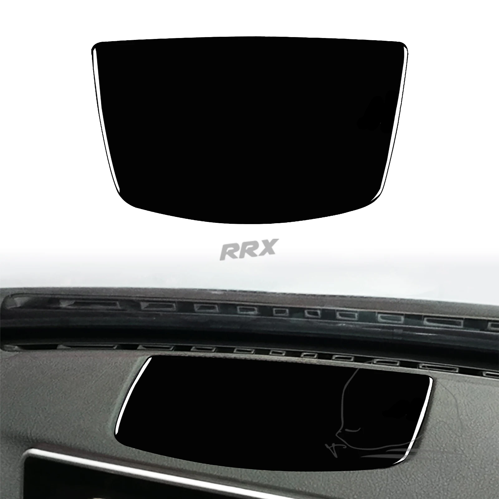 لسيارات BMW 3 4 Series F30 F31 F32 F33 F34 2013-2017 البيانو الأسود راديو CD التحول رفع لوحة السيارة داخل الملحقات ملصق مزخرفة #6