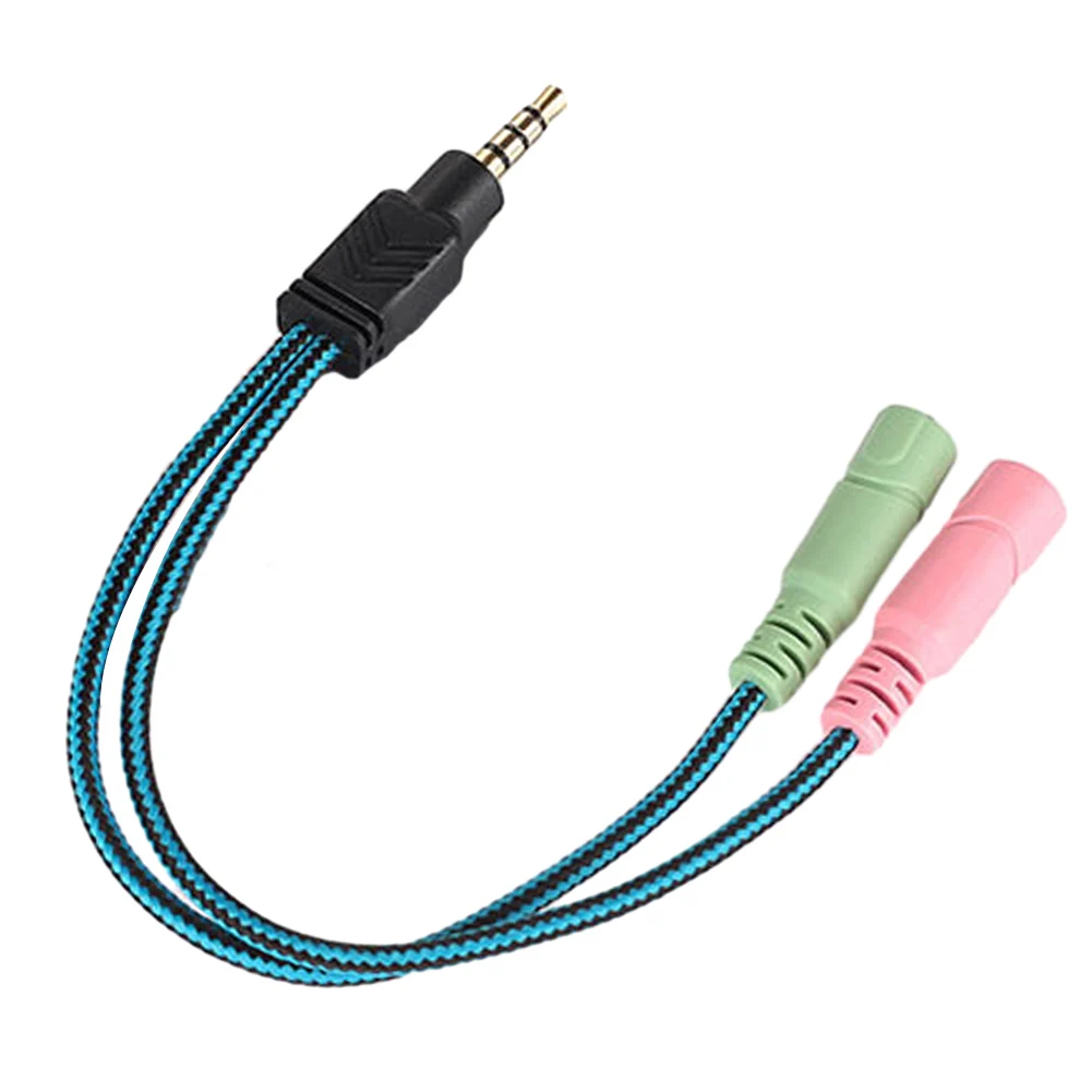 Adapter Cable Single-Hole Laptop PhTwo-In-One Adapter Cable Computer 1/2 Audio Adapter High-quality Sound Transmission