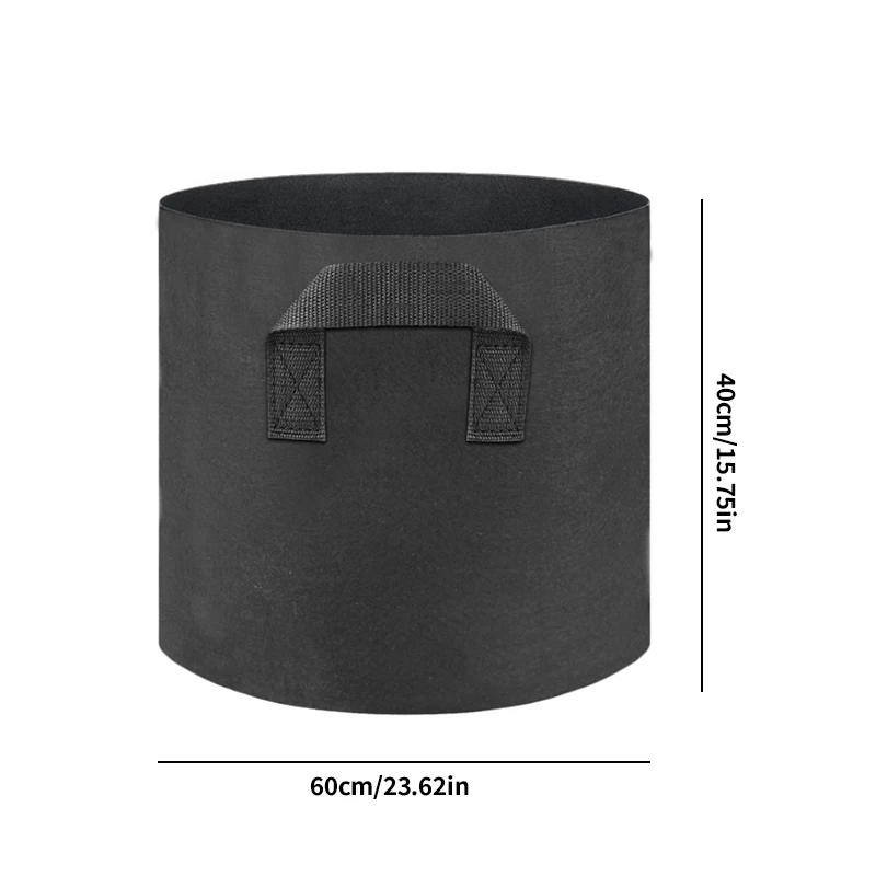 30 gallon black growth bag planting bag beauty planting bag flower pot container planting tree bag