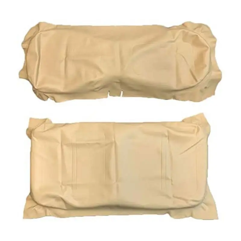 X08A 2Set Golf Cart Tan Front Seat Bottom Cover & Backrest For EZGO TXT 1994-2014 71602-G04, 71753-G04