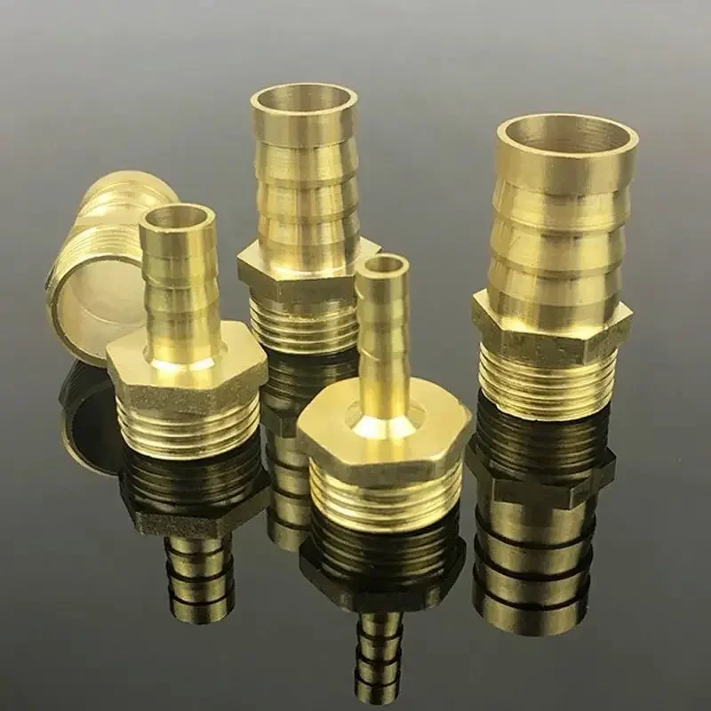 4mm 6mm 8mm 10mm 12mm 19mm Male Straight Barb Hose Male Brass Fitting for Fuel Pump/Oil Cooler