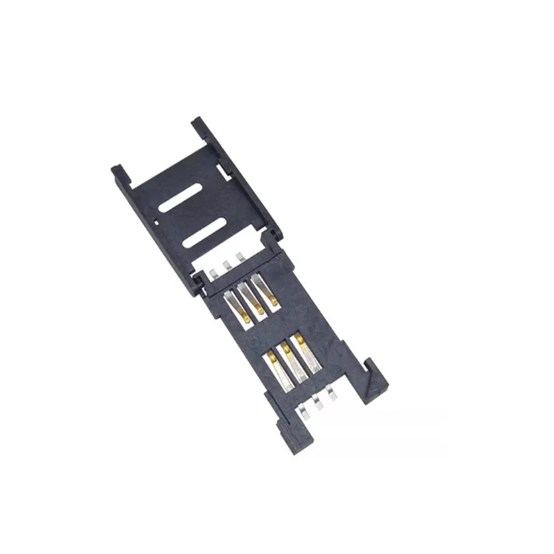 10 قطعة فتحة بطاقة SIM غطاء الوجه جميع البلاستيك غطاء الوجه فتحة للبطاقات ستة دبوس فتحة بطاقة الاتصالات المتنقلة فتحة بطاقة SIM 6P محول