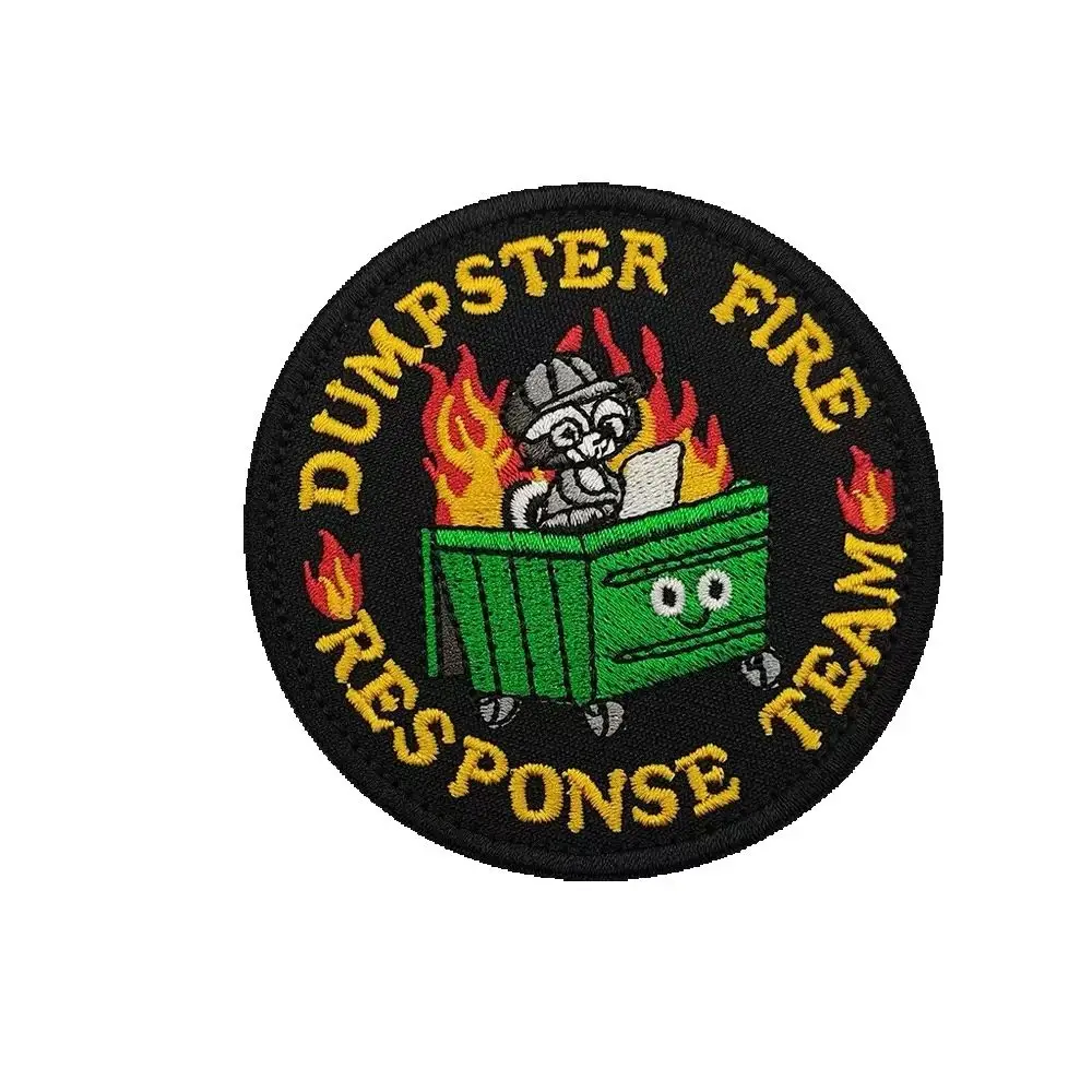 cute-and-interesting-green-trash-can-raccoon-badge-hook-and-loop-embroidered-patch-for-decorating-clothes-backpack-and-hatgift