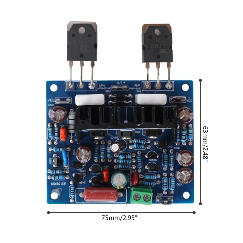 2Pc/set MX50 Power Amplifier Board KTD1047 Bluetooth-compatible Amplifier Drop Shipping