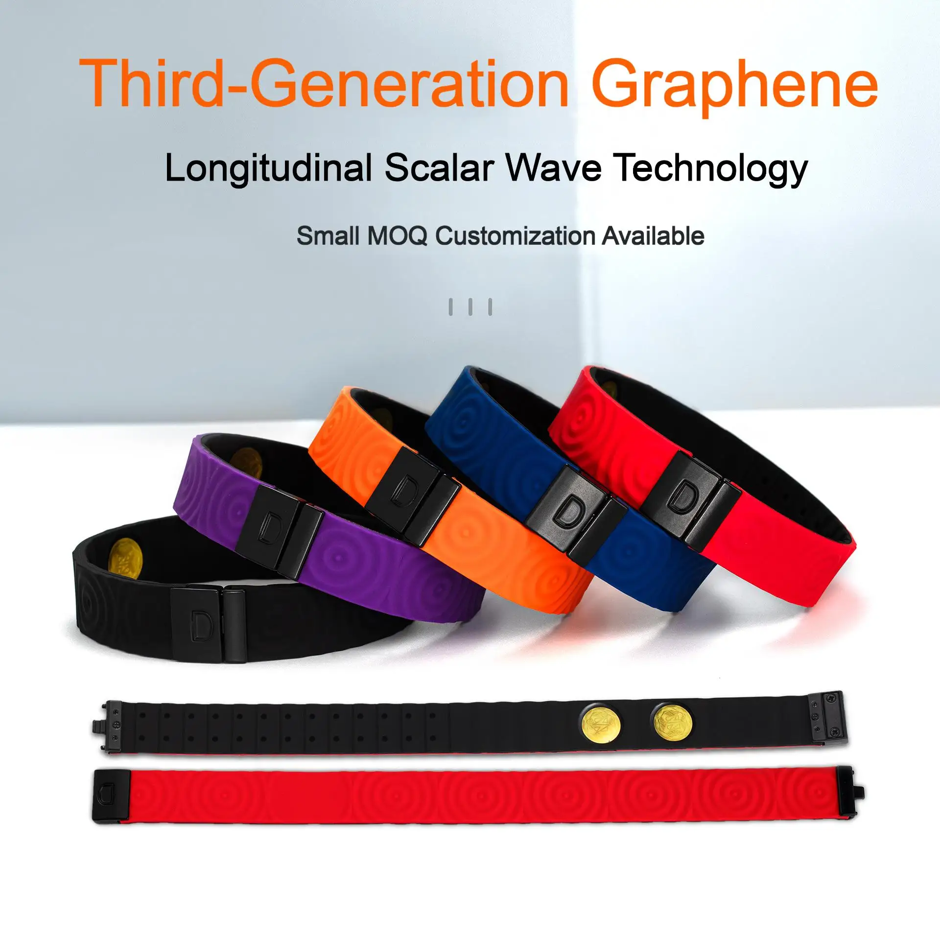 Third Generation Terahertz Chip, Quantum Graphene Bracelet, Balanced Negative Ions, Far Infrared Energy Bracelet, Bioresonance