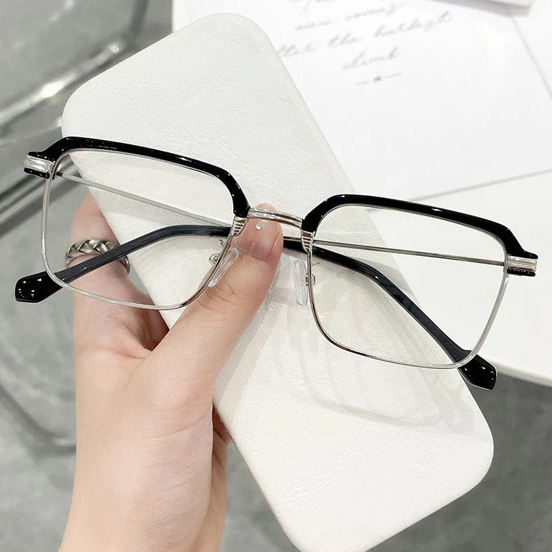 Square Reading Glasses Men Women Anti Blue Light Metal Frame Presbyopic Glasses Antifatigue Computer Eyewear +1.5 +2.0 +2.5 +3.0 image 6