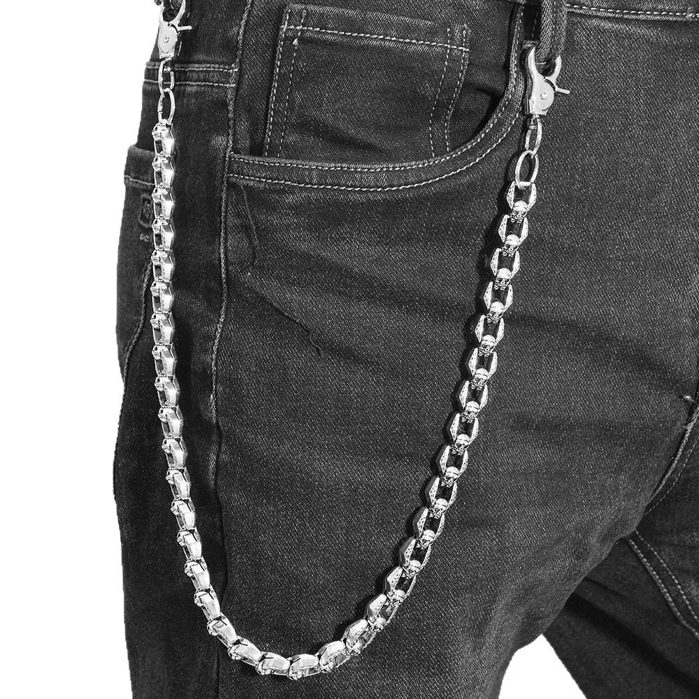 

Hot Selling Metal Skull Pants Chain, High-end hHip-hop Trend, Dark Punk Style Waist Chain, Men's And Women's Pants Chain