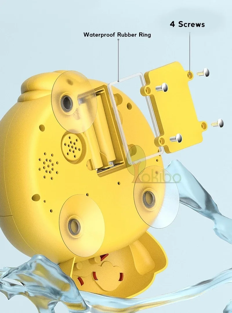 Baby Bath Toys Bubble Machine Duck Music Kids Bath Toy Bathtub Automatic Bubble