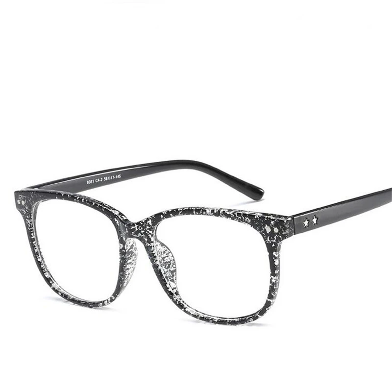-0.5 -0.75 -1.0 To -4.0 Retro Rivet Square Myopia Glasses With Cylinder Fashion PC Frame Anti Blue Rays Prescription Eyeglasses