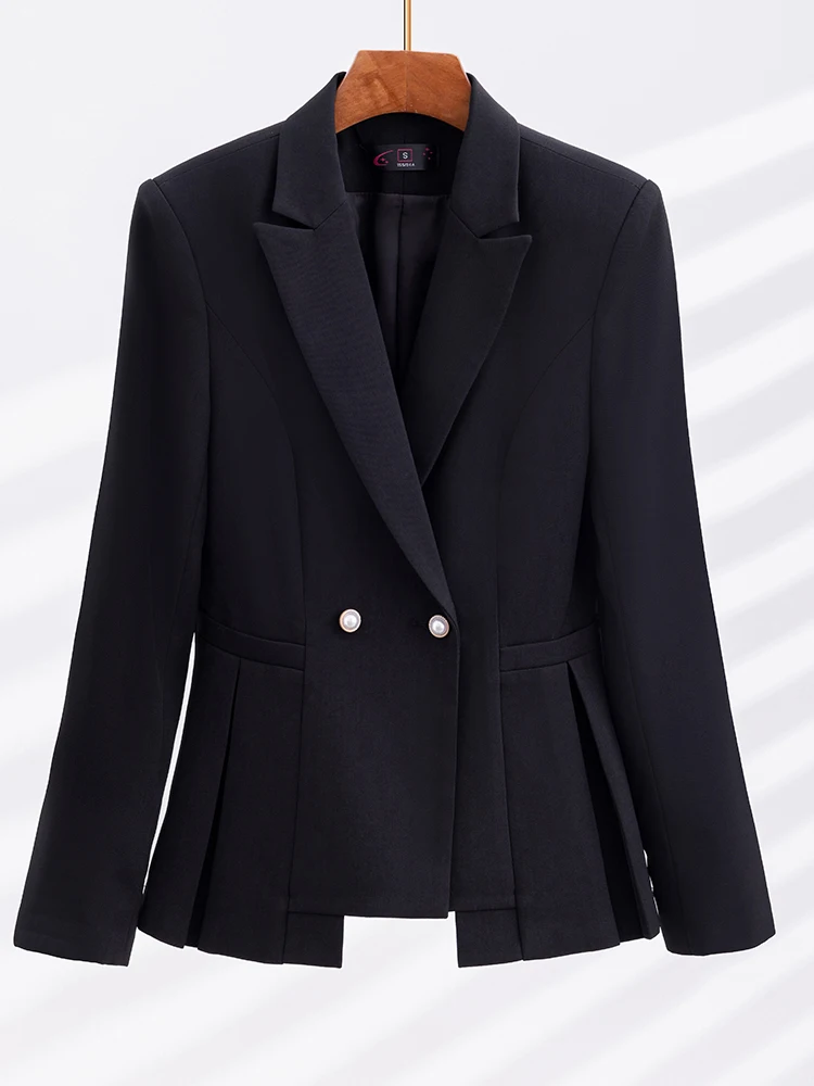 Elegant Women Formal Blazer Red Pink Black Office Ladies Business Work Wear Jacket Female Long Sleeve Slim Autumn Winter Coat