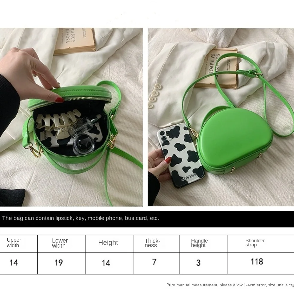 2024 New PU Leather Handbag High-quality Small Half-moon Shape Crossbody Bag Instagram Style Shoulder Bag Versatile