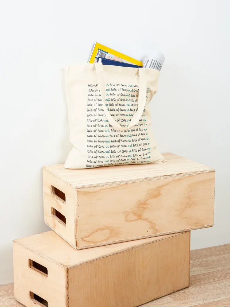 الكثير من الحب في الكثير من الحب خارج YWA حمل حقيبة لطيف حمل حقيبة القماش هدية صديقة للبيئة قابلة للطي