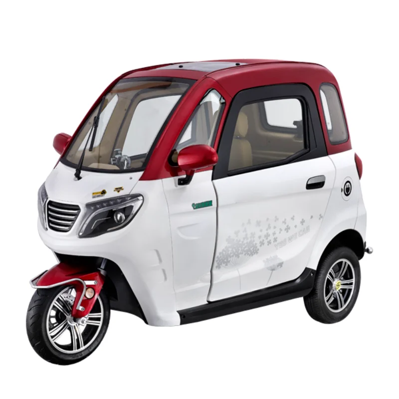 Passenger Three Wheel Solar Power Enclosed Mobility Handicapped Scooter Trike Adult Electric Tricycle