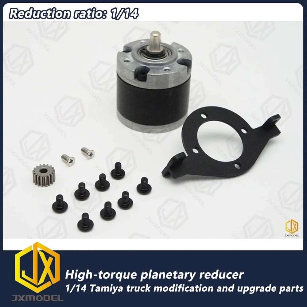 

Планетарный редуктор JX Model 1/14 с высоким крутящим моментом для модели радиоуправляемого грузовика Tamiya LESU масштаба 1/14 или детали для модификации альпинистского автомобиля своими руками