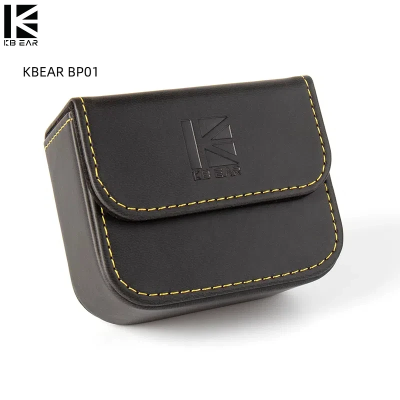 New KBEAR BP01 02 Earphones Case Accessories Portable Earbuds Case PU Black Square Storage Package Bag With KB02 EDX ZS12 PRO X