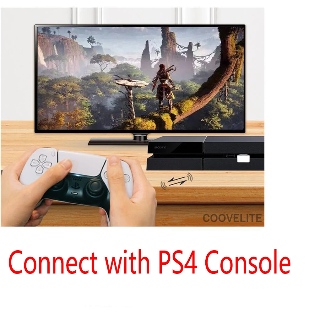 Coov DS50 pro for Dualsense PS5 Controller to for PS4/Nintend Switch/PC Adapter Multi Player the Games on for PS4/Switch Console