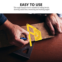 2Pcs Angle Finder Ruler Professional Protractor Adjustable Swing Arm Angle Measurement Tool for Woodworking Construction