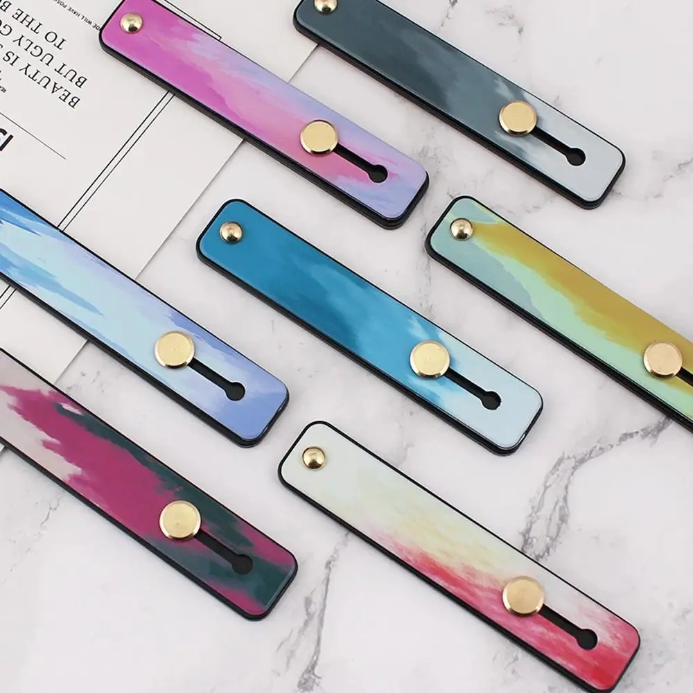 حزام المعصم القصير دفع وسحب حامل الهاتف الهاتف إصبع قبضة الهاتف إصبع حزام تلسكوبي قوس أصحاب الهاتف المحمول #3