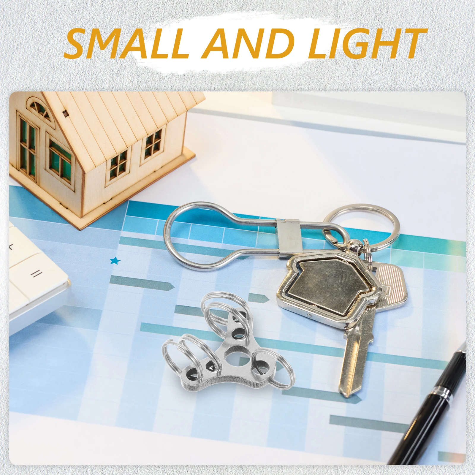 

5pcs Stainless Keychain Carabiner Carabiner Keychain Organizer Clip Rings for Keys Organizer Durable Outdoor Climbing