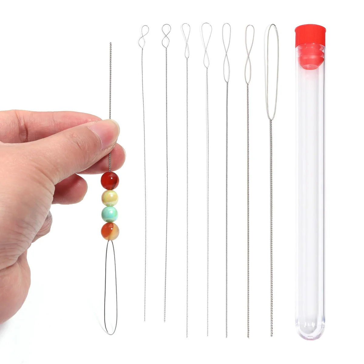5/7Pc Stainless Steel Bead Needles Magical Fine Bead DIY Jewelry Making Tools Handicrafts Bead Accessories Sturdy Durable Flexib