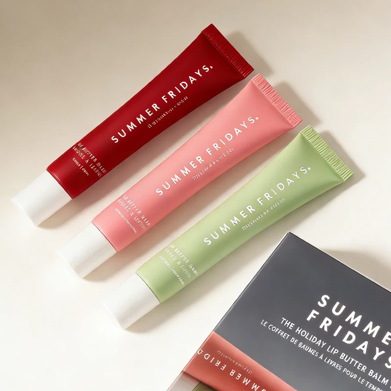 Summer Friday's Facial Mask Cherry Sweet Mint Pink Sugar Limited Edition Lip Balm Set Moisturize Lipstick Lip Gloss Care Suit view 4