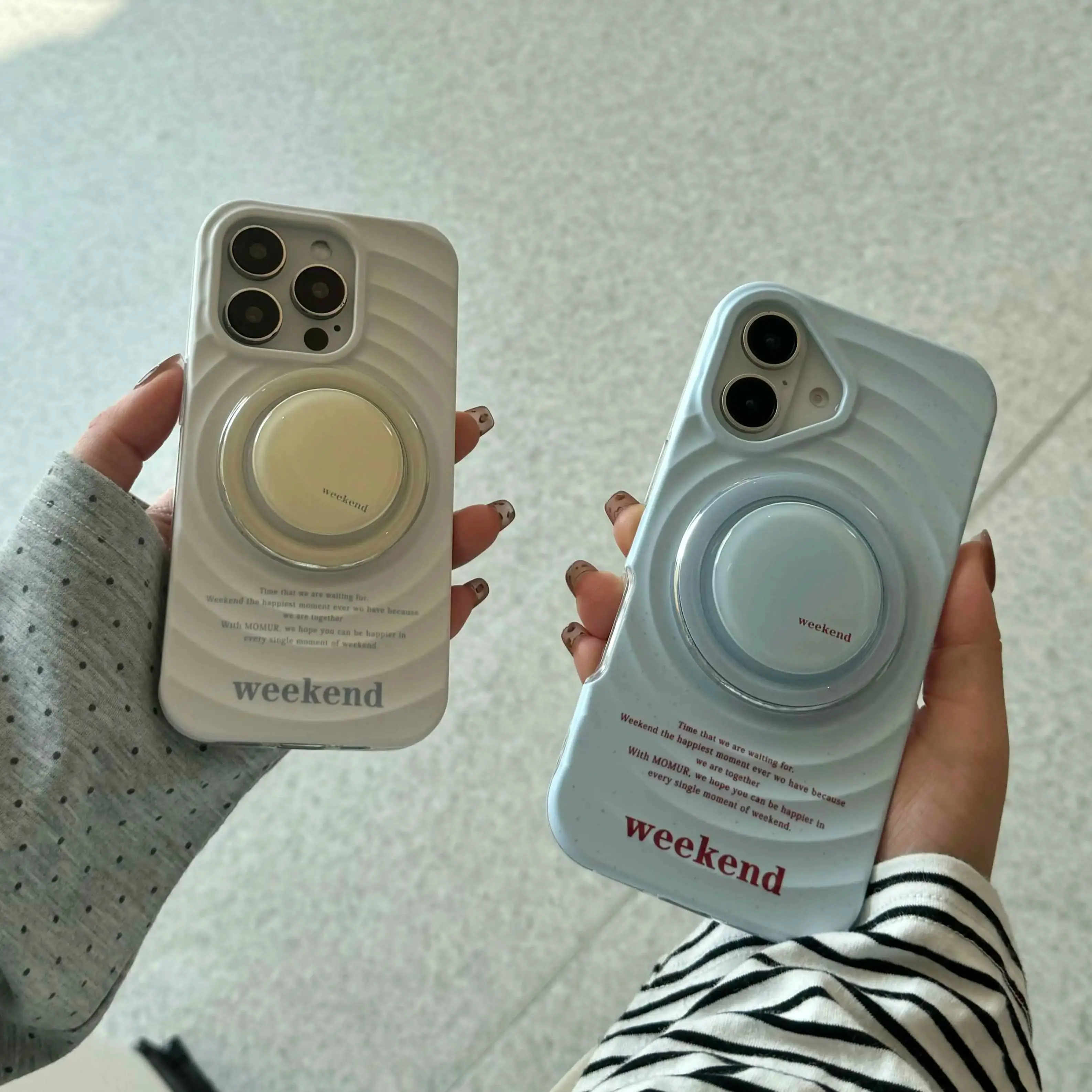 Ins simple blue clrcle phone case for iphone 14pro 13 16 13pro 15promax 16promax 12 15 pro max 14 stand holder magnetic fundas