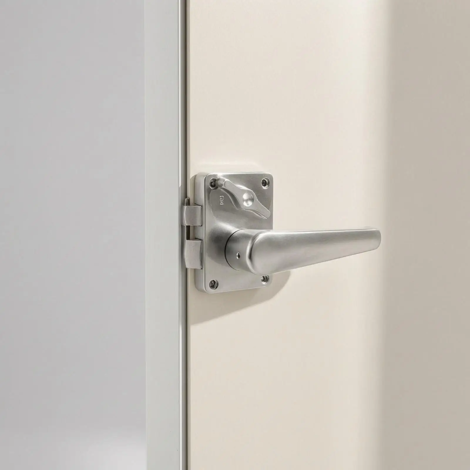 Serrure de porte de toilette pour camping-car avec poignée lisse en ABS pour porte extérieure de remorque de camping-car, installation 19 mm