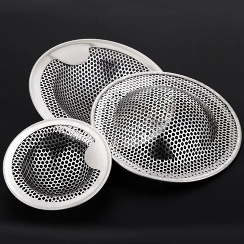Stainless  Steel Kitchenware Colander Kitchen Tools Bathroom Bathtub Filter Water Sink Strainers Drain