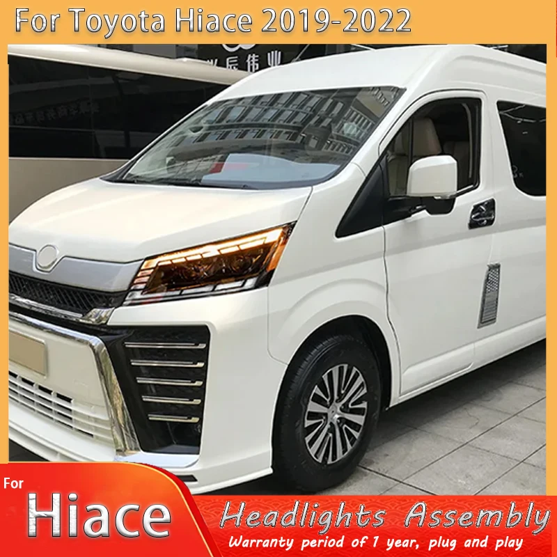 

Car styling Headlights For Toyota HIACE 2019-2022 new style LED Head Lamp Upgrade DRL Dynamic Signal Lamp Front light Assembly