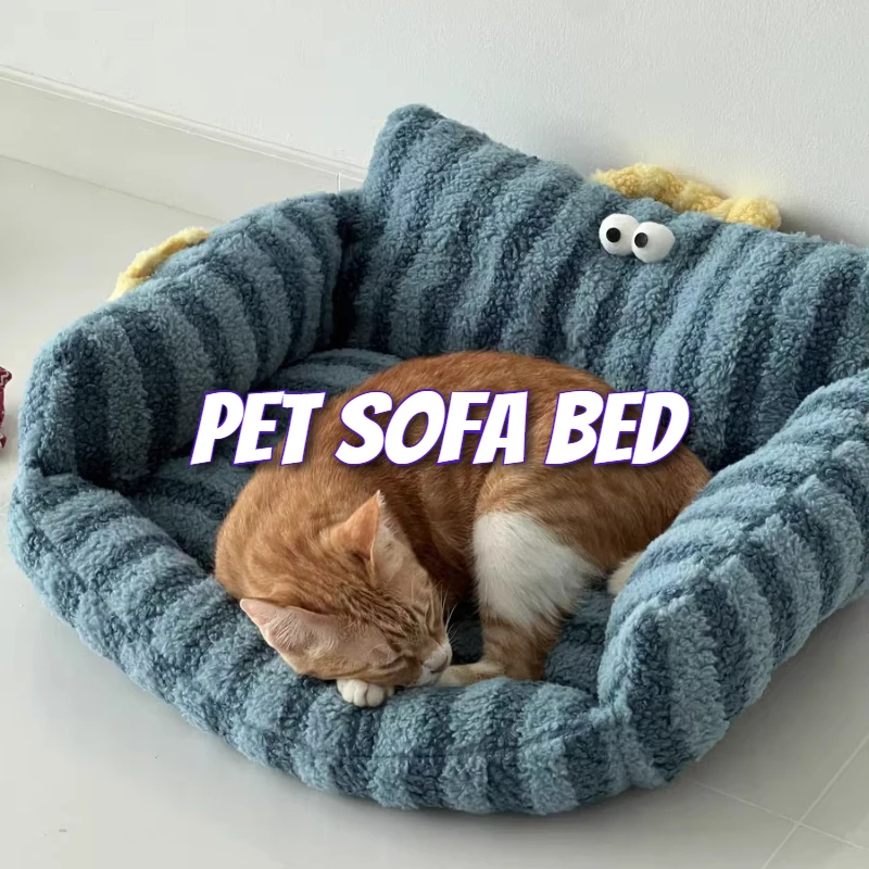 Puppy special sofa kennel winter warm pet Internet celebrity cat nest small dog dog sleeping mat cushion winter bed