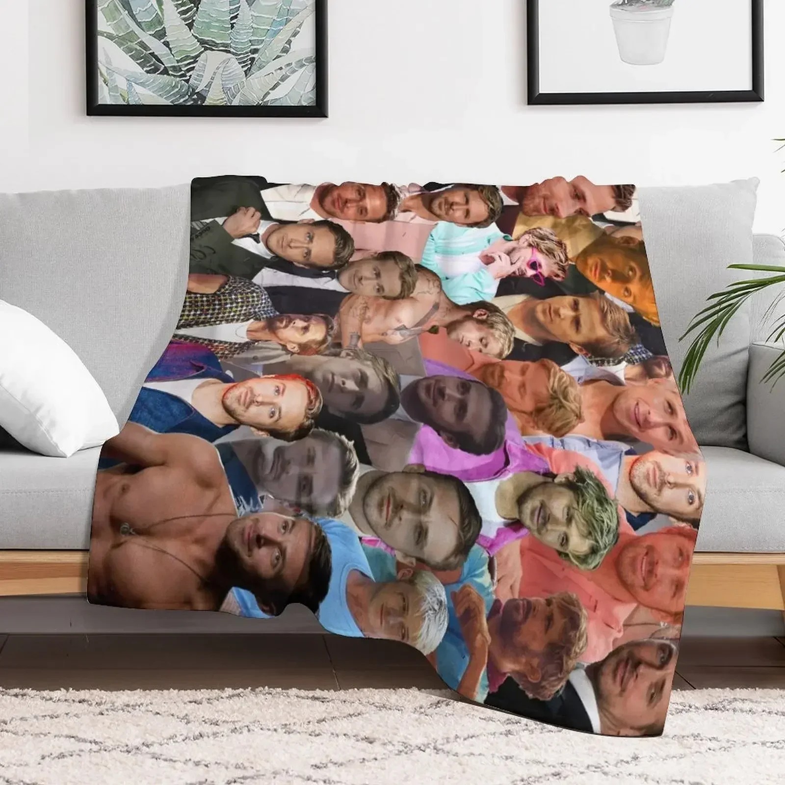 Ryan Gosling Photo Collage Throw Blanket for babies warm for winter Luxury St Sofa Quilt Blankets