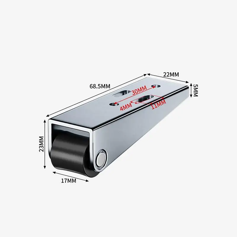 HOT!Furniture Side Mounted Directional Roller Door Support Moving Wheel Multi-function Stainless Steel Pulley Gate Casters