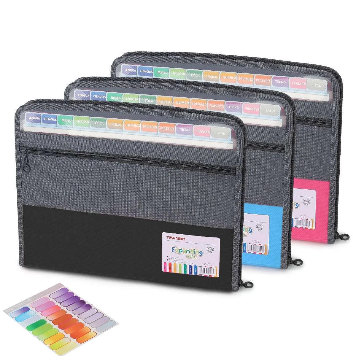 

13-карманная расширяющаяся папка для файлов с органайзером для документов на молнии, размер буквы А4, портативная расширяющаяся папка для файлов-гармошка