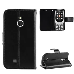 For Nokia 3310 3G TA-1022 Case Luxury Leather Flip Wallet Phone Case for Nokia 3310 4G 2018 Case Stand Function With lanyard