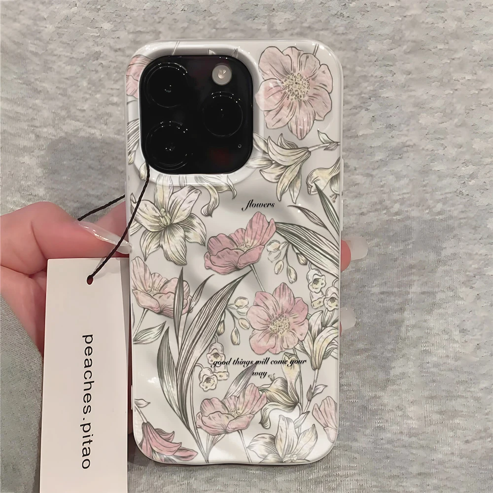 Eleganckie, estetyczne, modne  – Vintage Floral Pattern Soft Case recenzja i cena