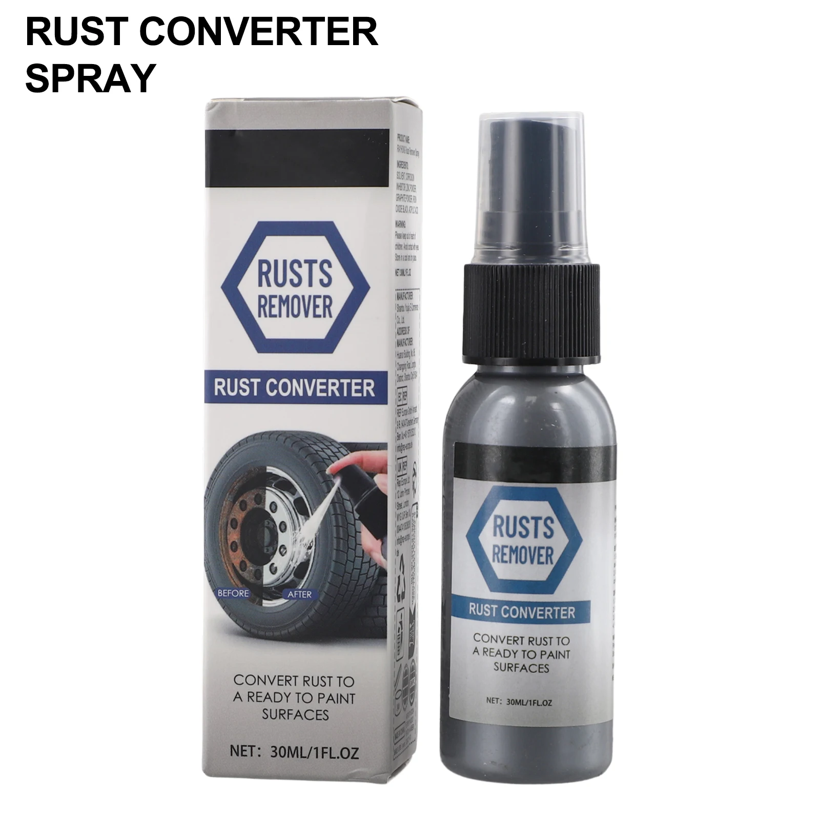 Instant- Rust Removal Rust Remover 30ml Safe To Use No Disassembly Required Anti-corrosion- For Automobile Parts
