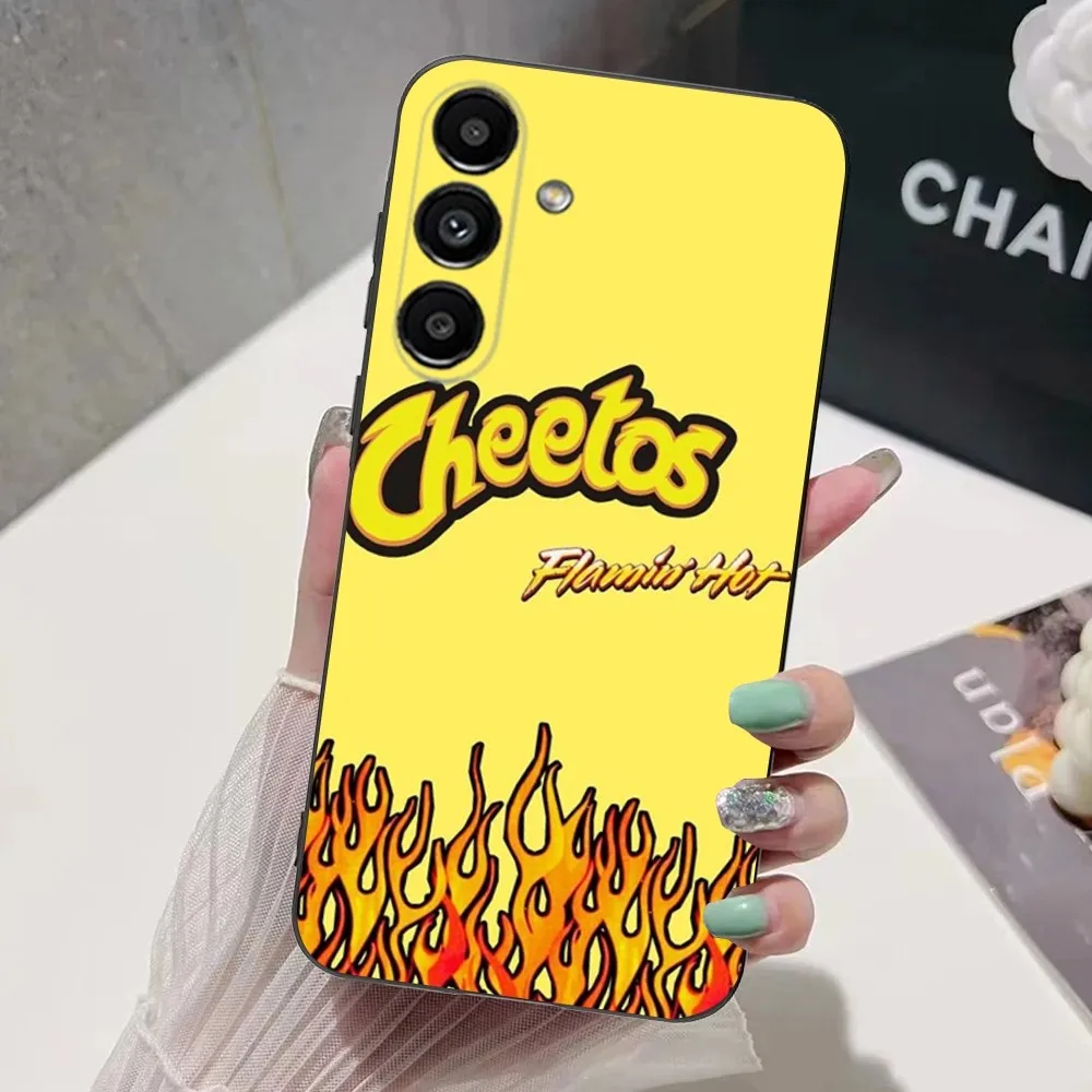 snack food C-Cheetos  Phone Case For Samsung S24,S21,S22,S23,S30,Ultra,S20,Plus,Fe,Lite,Note,10,9,5G Black Soft Cover