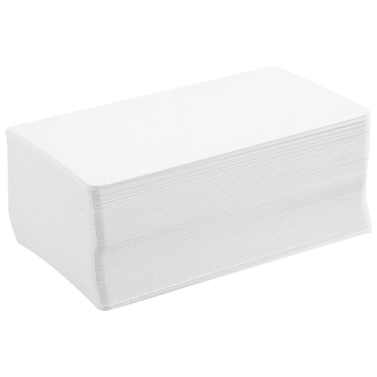 Blank White Cardboard paper Message Card Business Cards Word Card DIY Tag Gift Card About 100pcs (White)JAS