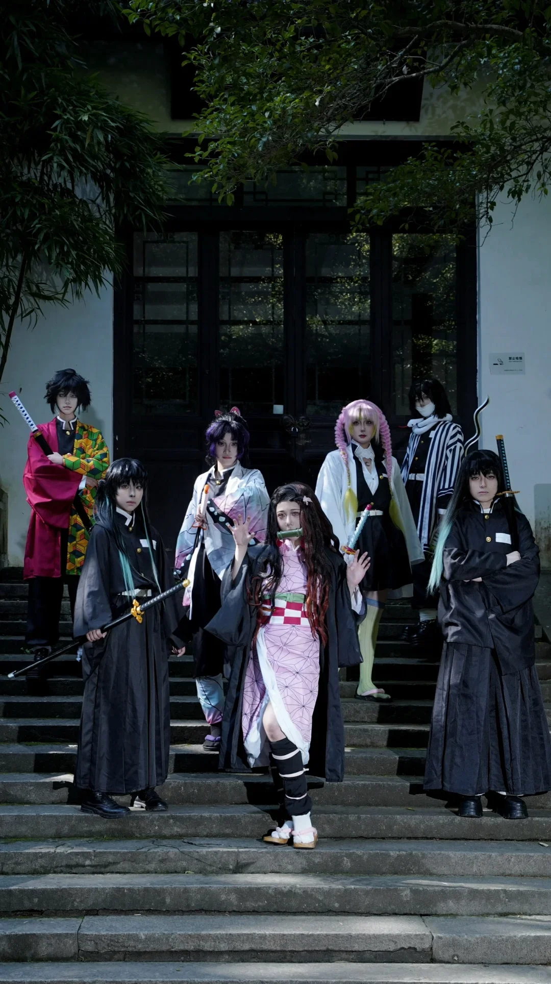 Spot Demon Slayer Cosplay Clothing Tanjiro And Nezuko Anime Figure Clothing Accessories Highly Restored Uniforms Christmas Gifts