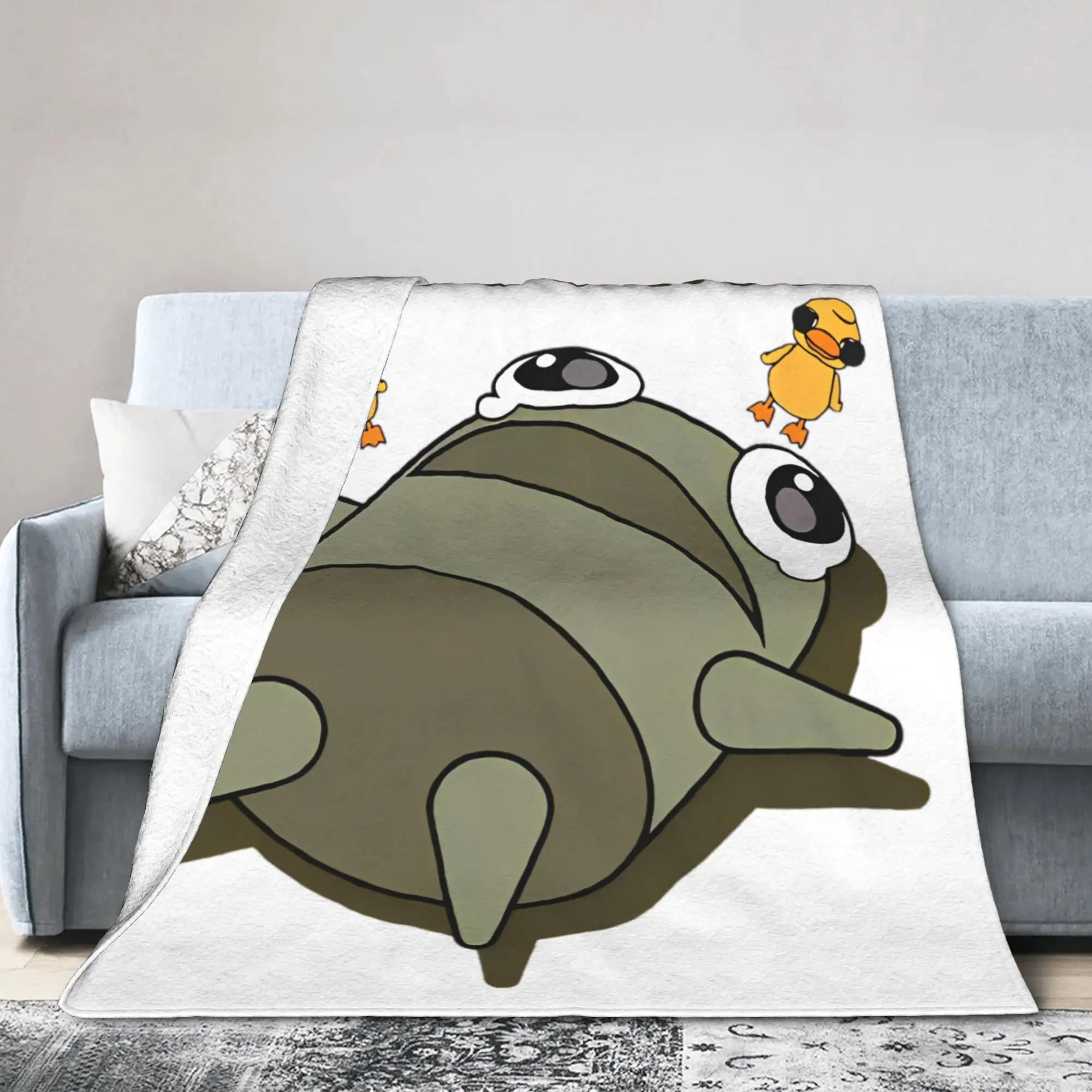 R.E.P.O. Funny Horror King of the Losers Knitted Blankets Flannel Repo Soft Throw Blankets for Outdoor Travel Bed